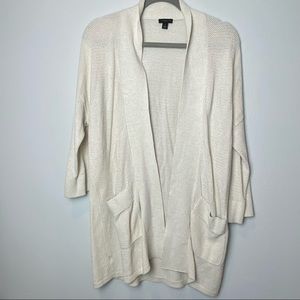 Open front long cardigan
